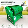 Paddle Operated Paddy Thresher Machine Double Gear Complete 2.5 FT Body Wooden Strips Drum