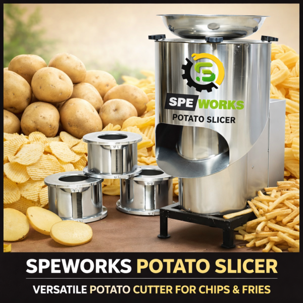 Stainless Steel Potato Chips Making Machine, Potato Slicer - Wafer For Industrial