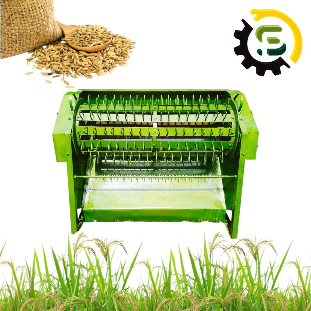 Paddle Operated Paddy Thresher Machine Double Gear Complete 3 FT Body Iron Strips Drum SP-3 BDG-13/I