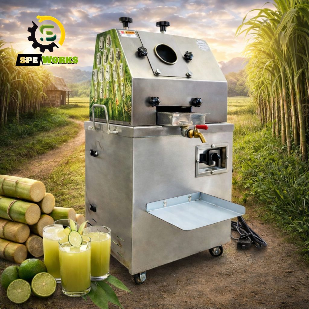 Commercial Sugarcane Juice Machine Battery & Electric