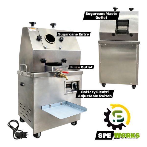 Commercial Sugarcane Juice Machine Battery & Electric
