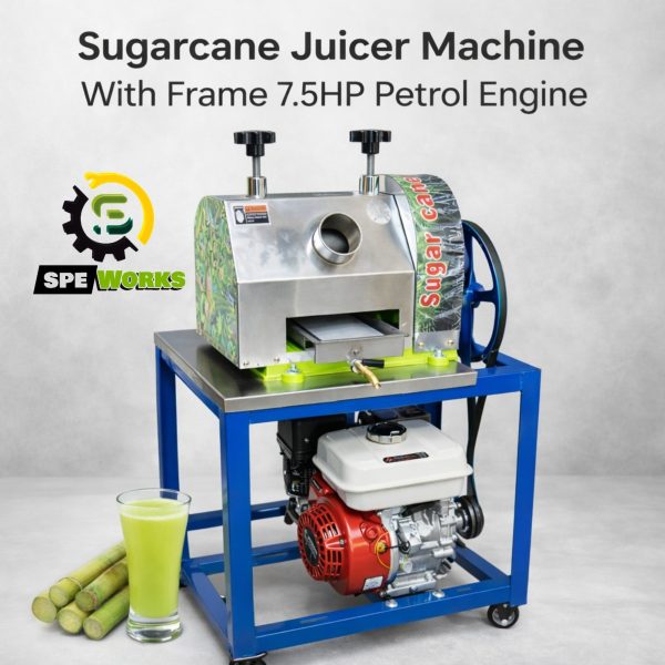 Sugarcane Juicer Machine With Frame 7.5HP Petrol Engine