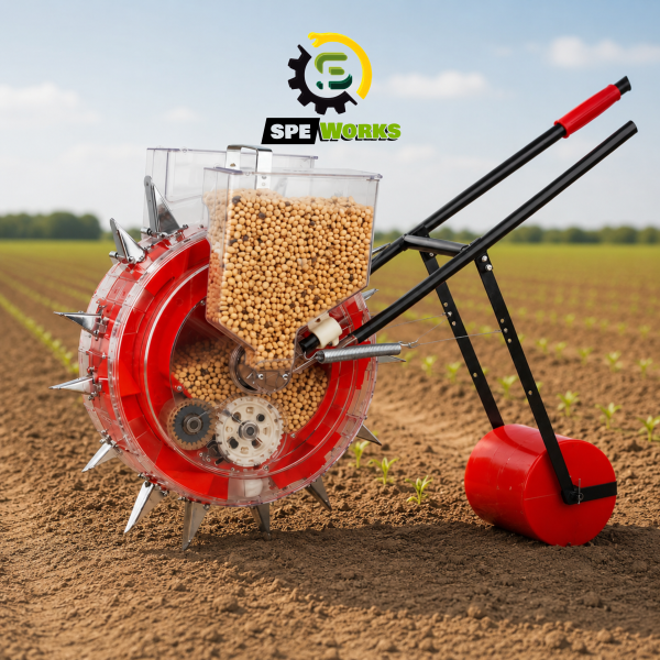 Agriculture Manual Hand Operated Seeding Machine, 12 Teeth Manual Seeder, Plant Seed Spreader
