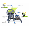 Two In One Manual Cum Power Operated Groundnut/Peanut Shelling/Decorticator Machine With 0.5 HP Motor