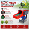 Heavy Duty Chaff Cutter / Fodder Cutting Machine With Gear & Conveyor Belt With 3HP Motor
