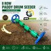 Heavy Duty Manually Operated 8 Rows Paddy Drum Seeder / Paddy Direct Sowing / Manual Paddy Sowing tool