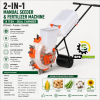 2-in-1 Manual Seeder & Fertilizer Machine - 14 Teeth Dual Chamber Hand - Push Precision Planter