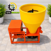 50Kg Capacity Heavy Duty Seed Treatment Drum / Seed Dressing Drum With 1 HP Crompton Motor