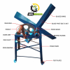Manual Rice Winnowing Fan Mechanical Hand Cranke