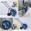 Manual Seeder 16 Teeth High-Efficiency Hand-Push Row Planter-Corrosion Resistant & Durable